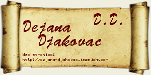 Dejana Đakovac vizit kartica